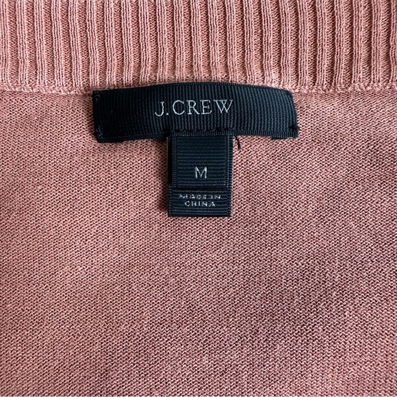 J. Crew Women’s Clay Peach Lightweight Preppy Cardigan Sweater Medium Spring - Picture 4 of 4